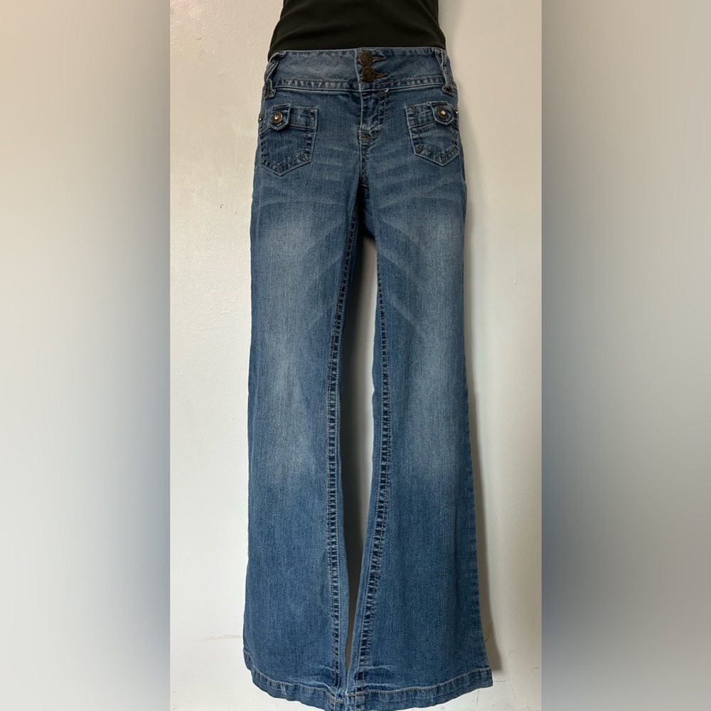 WF by wallflower extreme low-rise vintage jeans
